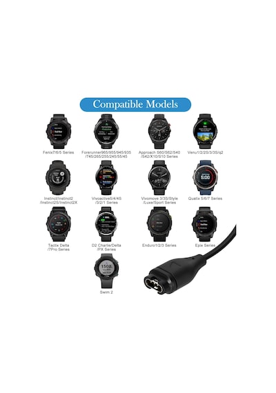 Garmin İle Uyumlu Usb Şarj Kablosu Active S, Epix, Fenix, Forerunner, Venu, Vivoactive, Enduro, Instinct, Approach, Swim, Move Luxe Modelleri İle Uyumlu Hızlı Şarj Ve Veri Transferi Çok Renkli Garmin İle Uyumlu Usb Şarj Kablosu Active S, Epix, Fenix, Forerunner, Venu, Vivoactive, Enduro, Instinct, Approach, Swim, Move Luxe Modelleri İle Uyumlu Hızlı Şarj Ve Veri Transferi Çok Renkli