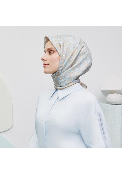 Armine İpek Eşarp 2025 Yaz - 9304-09 Açık Mavi Sura Açık Mavi 38