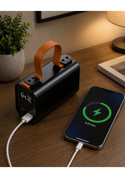 50000 Mah Powerbank Süper Hızlı Şarj Led Göstergeli Taşınabilir Şarj Cihazı Rekli