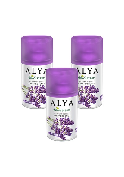 Alya Nature's Scents Lavanta Oda Kokusu Yedek Makine Spreyi 3 x 250 ML