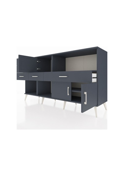 Kronos Konsol 2 Raflı 5 Çekmeceli 3 Kapaklı 176x59x99 Antrasit-antrasit Antrasit - Antrasit Kronos Konsol 2 Raflı 5 Çekmeceli 3 Kapaklı 176x59x99 Antrasit-antrasit Antrasit - Antrasit