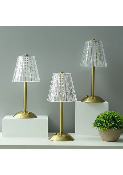 Mien Dokunmatik Şarjlı Masa Lambası Modern Şık Tasarım 30 Cm Altın
