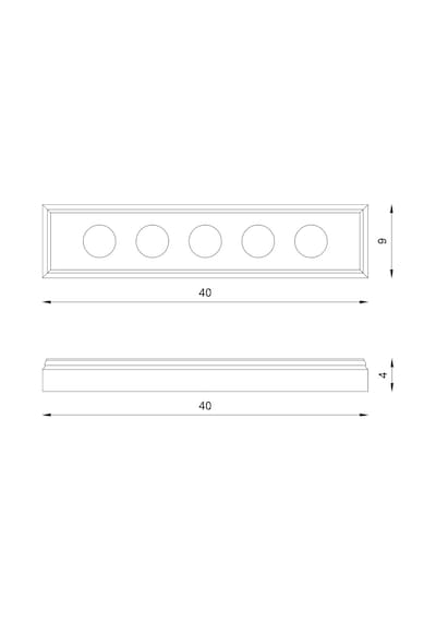 Ahşap Mumluk, 40 Cm Dekoratif Kütük Mumluk