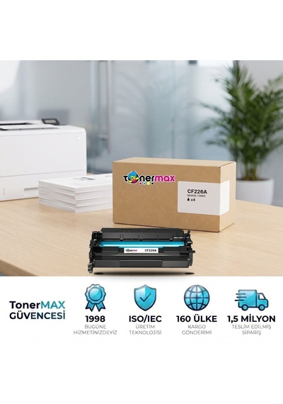 Hp Laserjet Pro Mfp M426dw Muadil Toner Çipli Cf226a 4'lü