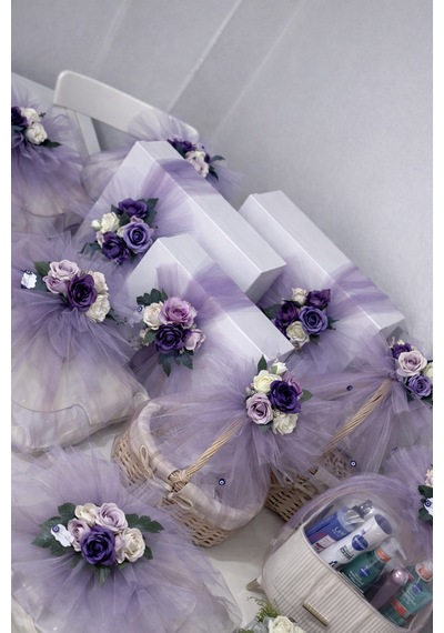 Yırtılmaz Hayal Tül Premium - Organizasyon, Düğün, Abiye, Paketleme, Süsleme Tülü Pastel Lila