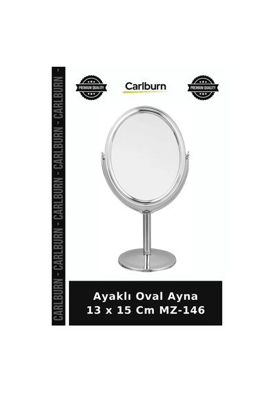 Ayaklı Oval Ayna 13 X 15 Cm Mz-146 Dekoratif Alışveriş Ev