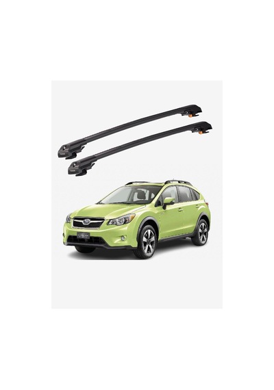 Subaru Xv Crosstrek 2012-2017 Trx1 Thunder Carrier Kilitli Ara Atkı Taşıyıcı Tavan Barı Gri