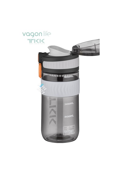 Tkk 550 Ml Rahat İçim U Ağızlı Bpa İçermeyen Taşıma Kulplu Tritan Su Matarası Fftkk1016-550ml Kahverengi
