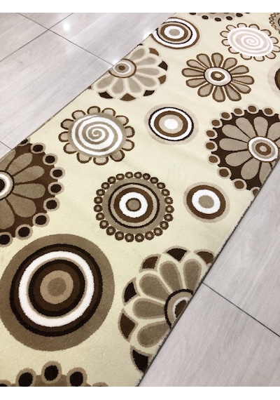 Saray Halı Irmak 11541 R 80X300 Kahve Krem 3 Metre Yolluk !