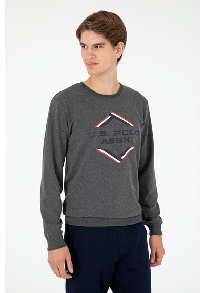 U.s. Polo Assn. Erkek Antrasit Melanj Pijama Takım 50301715-vr081 Antrasit Melanj