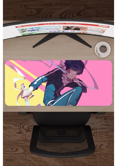 Noragami Kaymaz Dikişli Kauçuk Oyuncu Mousepad V3 - 70x30 Xl Gaming Mouse Pad Fare Altlığı