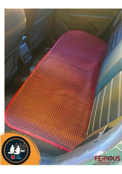 Oto Koltuk Koruyucu Kılıf Terletmez Kilim Seti 2 Ön+1 Arka 3lü Set Universal Kırmızı
