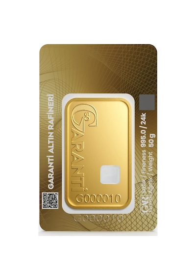Garanti Gold 50 Gr Külçe Altın