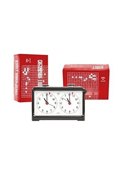 Pilli Analog Satranç Saati - İki Adet Kalem Pil İle Çalışır