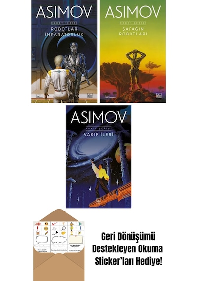 Robotlar Ve İmparatorluk Robot Serisi 4. Kitap + Şafağın Robotları Robot Serisi 3. Kitap + Vakıf İleri Vakıf Serisi 7. Kitap