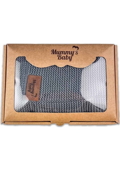 Mummy's Baby Organik Pamuk Battaniye 80x100 Gri