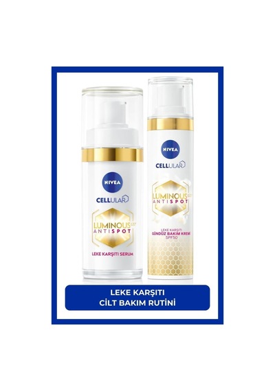 NIVEA Luminous630 Leke Karşıtı Gündüz Yüz Kremi 40 ML + Aydınlatıcı Cilt Bakım Serumu 30 ML
