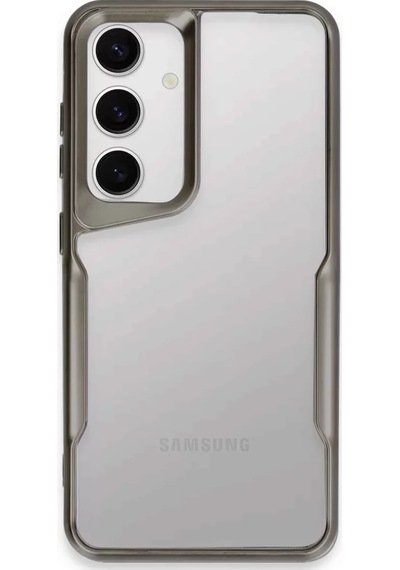 Newface Samsung Galaxy S24 Kılıf Boyi Silikon Kapak - Titan Gri