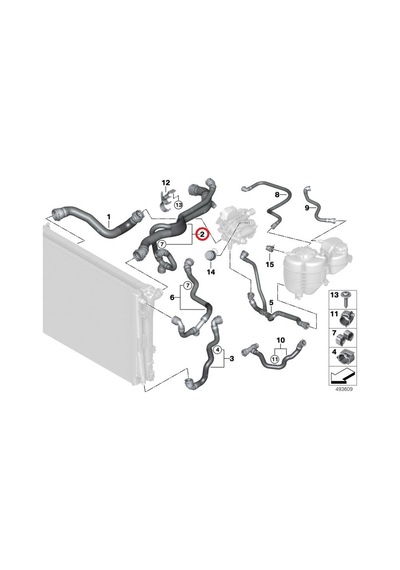Or Bmw G20 B48 Radyatör Üst Hortumu 17128654836