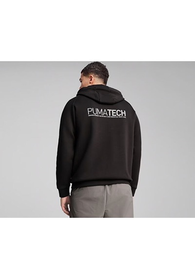 Puma Pumatech Relaxed Hoodie Erkek Günlük Sweatshirts 62968101 Siyah Siyah