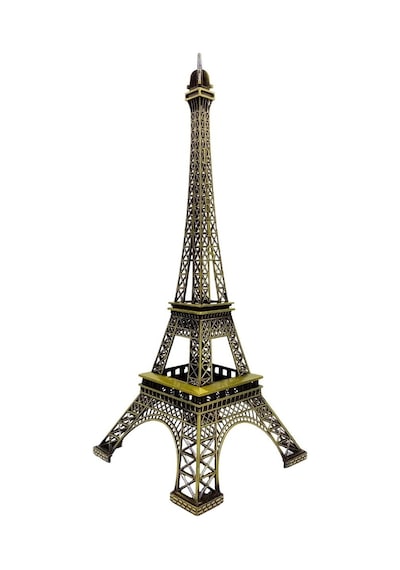 Minyatür Metal Paris Eyfel Kulesi Dekoratif Biblo 48 Cm