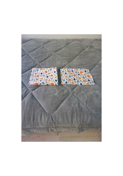 Truy Towel Baby Müslin Bek Örtüsü Gökyüzü Desen - Yeşil 120x120 Cm 2 Adet Ağız Mendili Beyaz