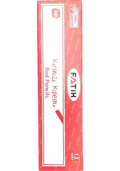 Fatih Ekonomik Kırmızı Kalem 1 Düzine (12 Adet)