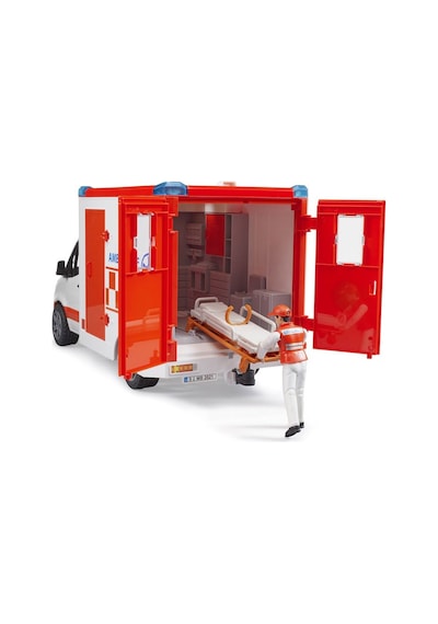 Bruder Mercedes Benz Sprinter Sirenli Ambulans ve Ekibi  Br02676
