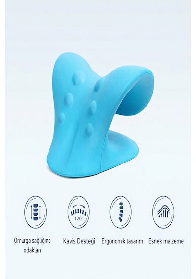 Boyun Düzeltici Aparatı C Şekilli Ergonomik Boyun Ve Omuz Rahatlatıcı