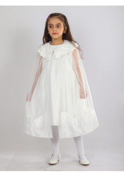 Xo Kids Kız Çocuk Elbise 6-10 Yaş 1619 Beyaz