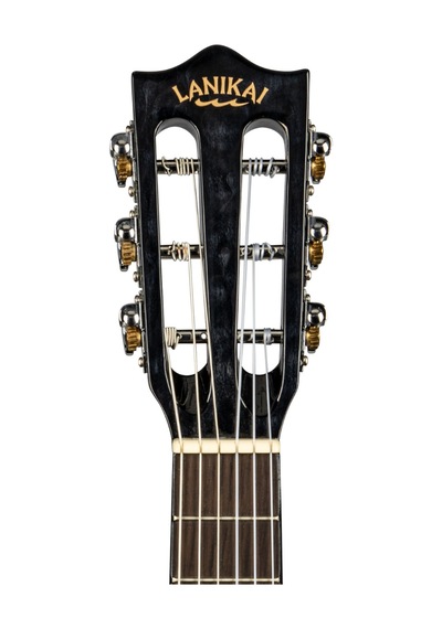 Lanikai Qm-bkceg Quilted Maple Elektro Guitalele - Siyah Profesy