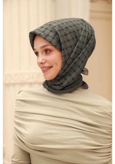 Silk Home Olinda Eşarp 48004-81 Yeşil Gri, Lacivert