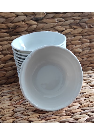 Porland Porselen Anadolu Beyazı 13 Cm 12 Adet Küçük Çorba Kases