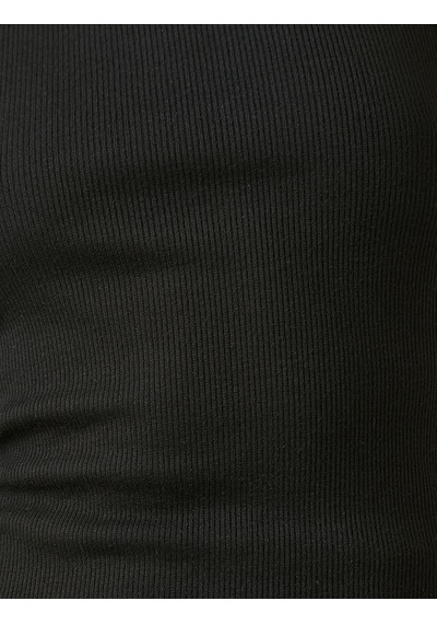 Koton Halter Yaka Basic Atlet Siyah 2yal38014ık Siyah