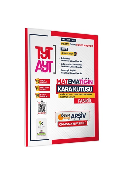 TYT- AYT Matematiğin KaraKutu Polinom-2. Dereceden Denklem ve Karmaşık Sayılar Fasikülü Tamamı Çözümlü Dergi