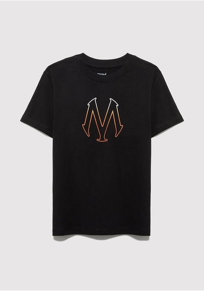 Mavi - M Logo Baskılı Siyah Tişört 6610044-900