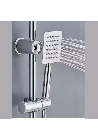 Faumix Cktitan304 Krom Yağmurlama Tepe Duş Seti Krom