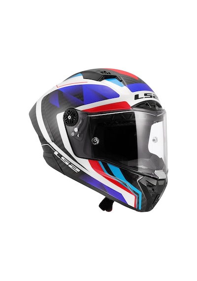 Ls2 Thunder Karbon Gp Aero Raute Kapalı Kask Mavi - Kırmızı