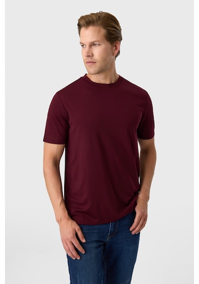 Back And Bond Regular Fit Bordo Bisiklet Yaka Tişört