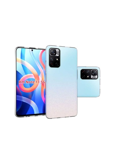 Xiaomi Redmi Note 11 / Note 11S Kılıf Şeffaf Silikon Hibrit Case Renksiz