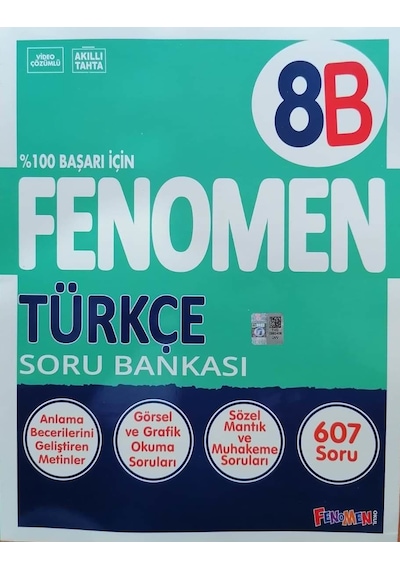 Fenomen Yayınları 8. Sınıf Lgs Türkçe B Soru Bankası