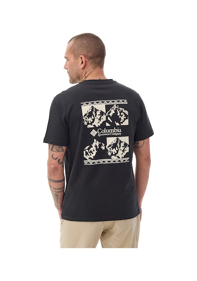 Columbia Repeated Peaks Erkek Gri Outdoor T-shirt Cs0477-013