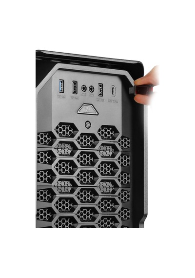 Green Striker Midtower Gaming Bilgisayar Kasası 3 120mm Fan, 6 Fan Desteği, Siyah 700w 80+ Bronze Psu Dahil + Mouse