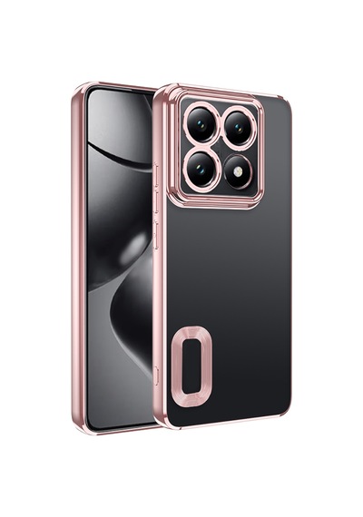 Xiaomi 14t Pro Kılıf Kamera Korumalı Logo Gösteren Zore Omega Kapak Siyah