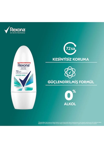 Rexona Shower Fresh 72 Saat Kadın Roll-On Deodorant 50 ML