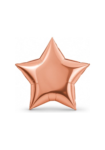 Folyo Balon Yıldız Rosegold 18 İnç 45 Cm Metalik Doğum Günü Nişan Söz Parti Süsleme Dekoru Çok Renkli