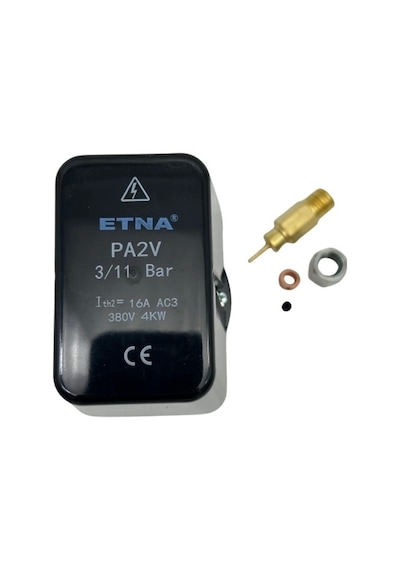 Etna Basınç Şalteri Pa-2v 3bar - 11bar 380v 1/2