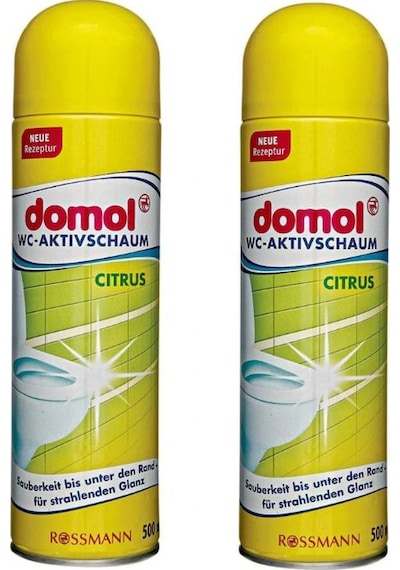 Domol Tuvalet Temizleyici Köpük Limon Özlü 2 x 500 ML