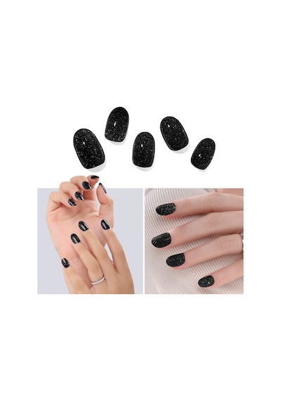 Shine Black Jel Tırnak 16 Adet, 1 Kullanım