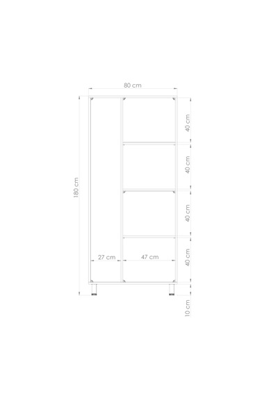 Çok Amaçlı 2 Kapılı Banyo Dolabı Beyaz